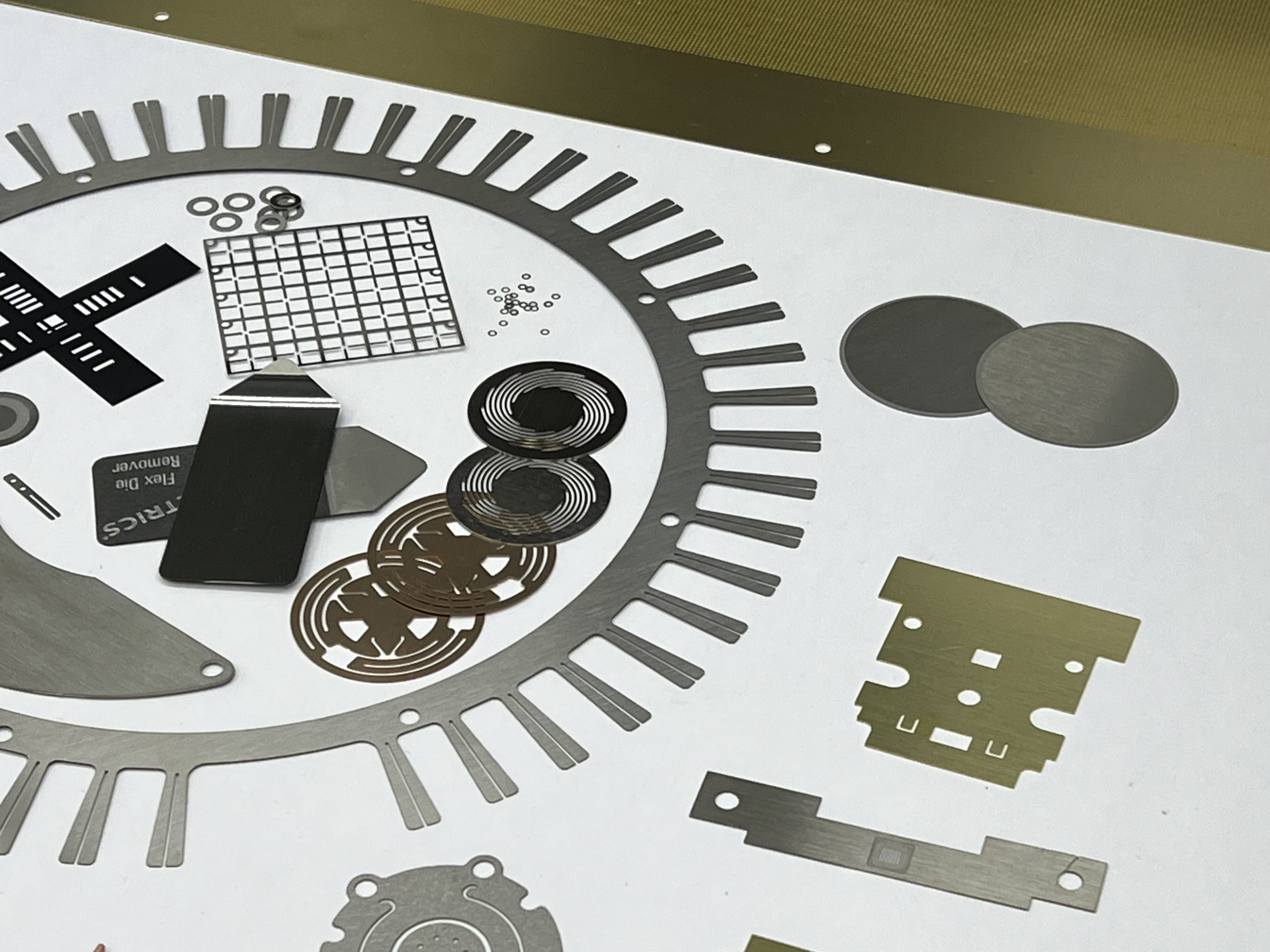 Various etched percision components
