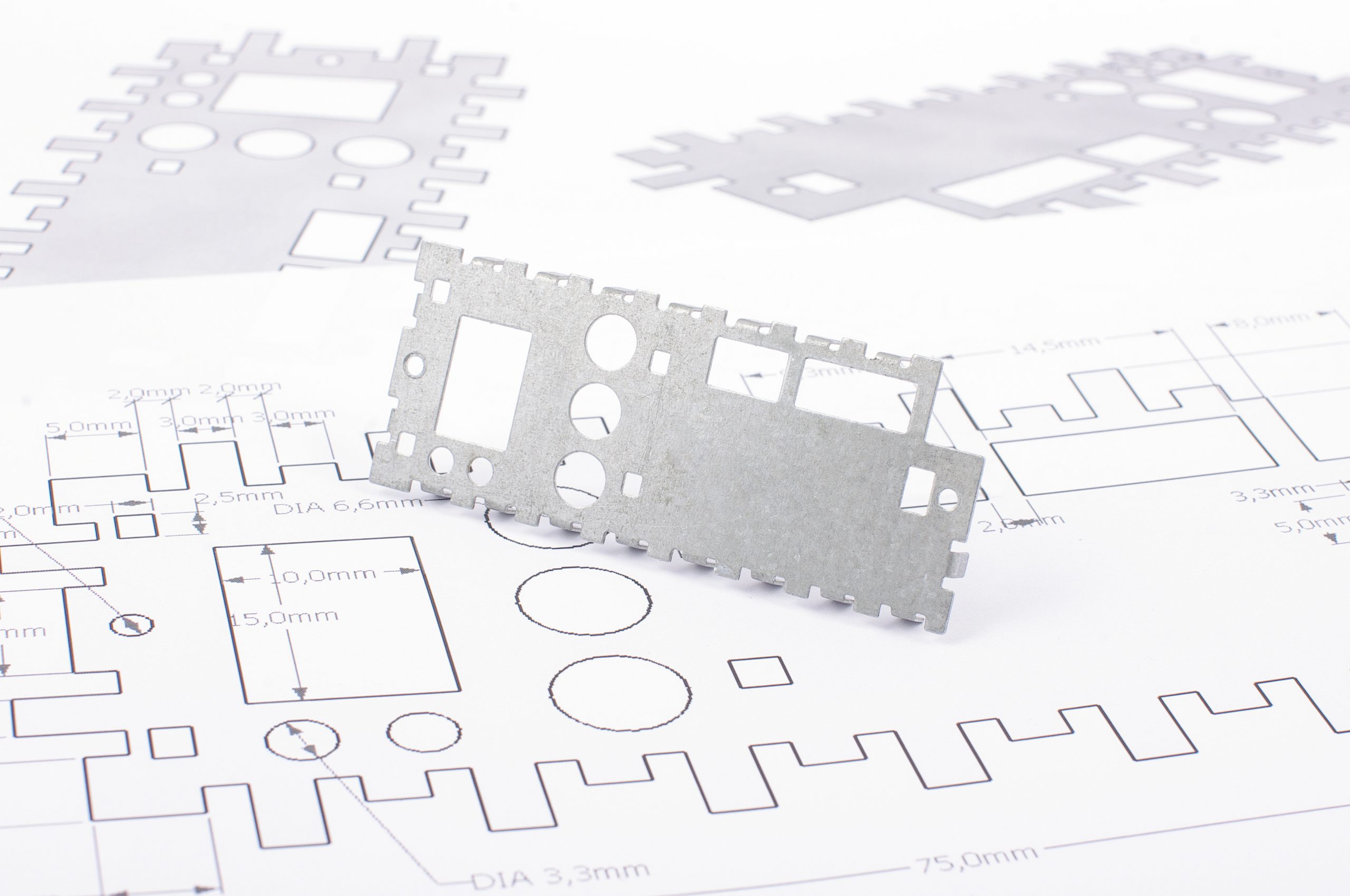 Sheet,Metal,Prototype,Design,On,The,Drawings
